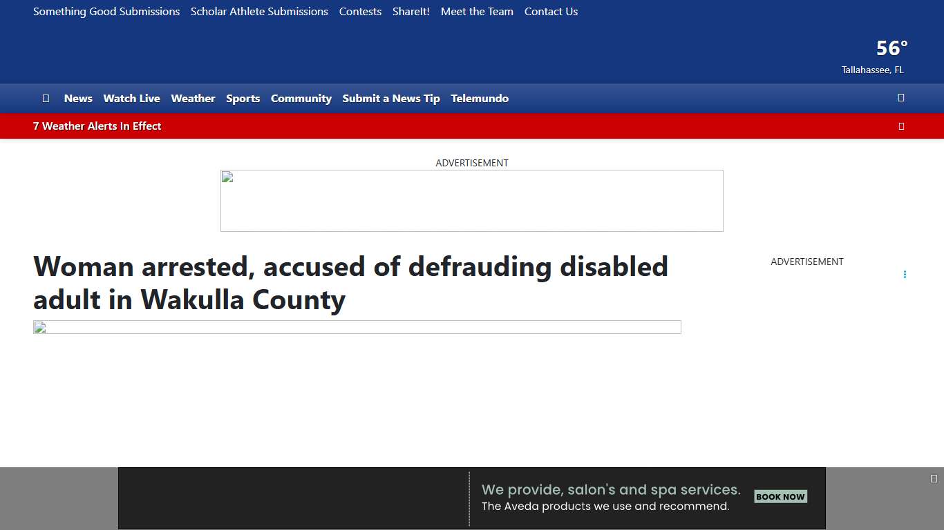 Woman arrested, accused of defrauding disabled adult in Wakulla County