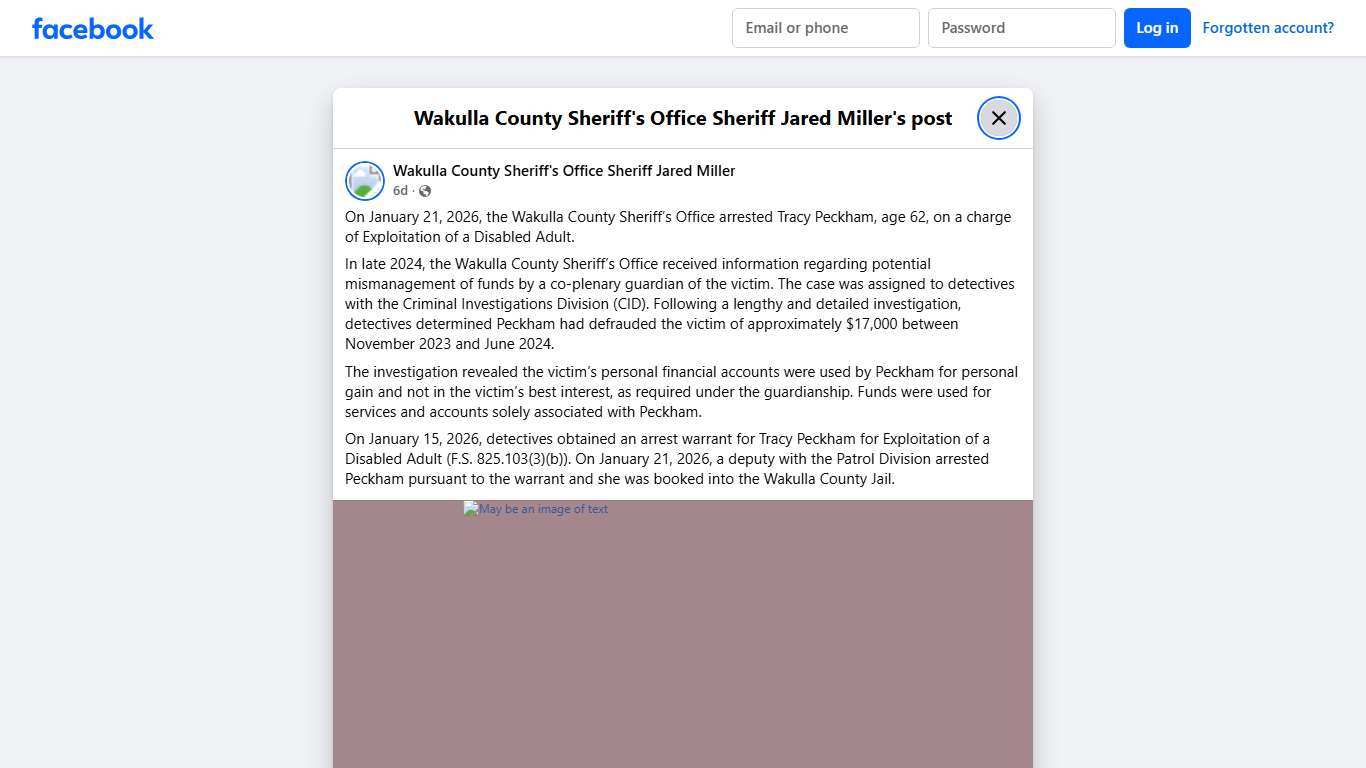 On... - Wakulla County Sheriff's Office Sheriff Jared Miller Facebook
